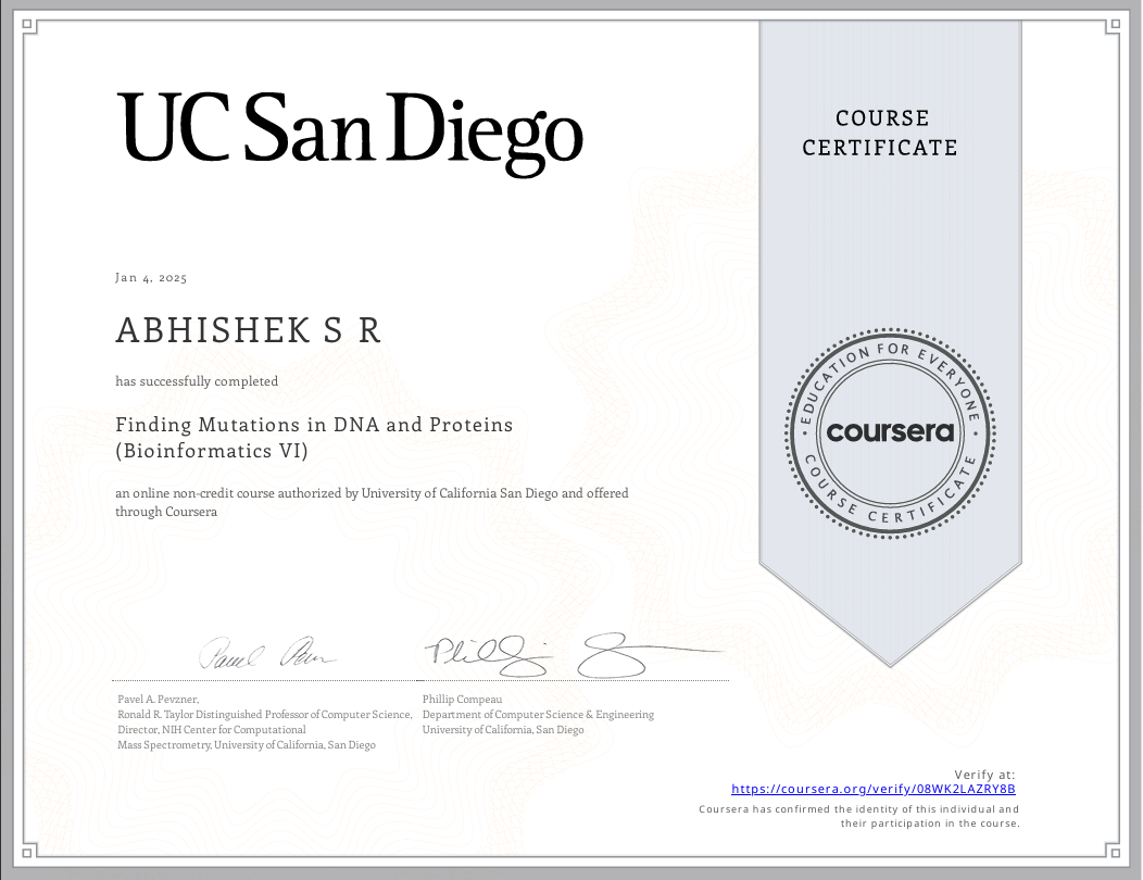 Finding Mutations in DNA and Proteins